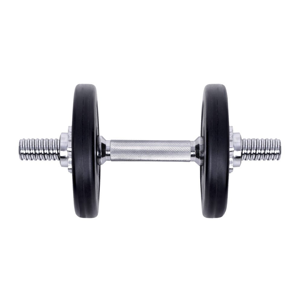 Everfit 10kg Dumbbell Set Weight Plates Dumbbells Lifting Bench - IronWear Co.